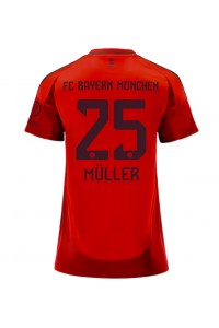 Bayern Munich Thomas Muller #25 Voetbaltruitje Thuis tenue Dames 2024-25 Korte Mouw